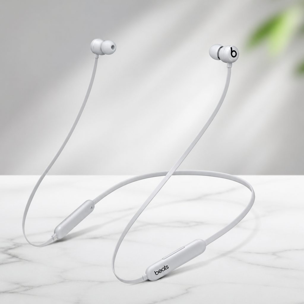 Beats Flex Wireless Earbuds - Apple W1 Headphone Chip, Magnetic Earphones, Class 1 Bluetooth, 12 Hours of Listening Time, Built-in Microphone - Smoke Gray