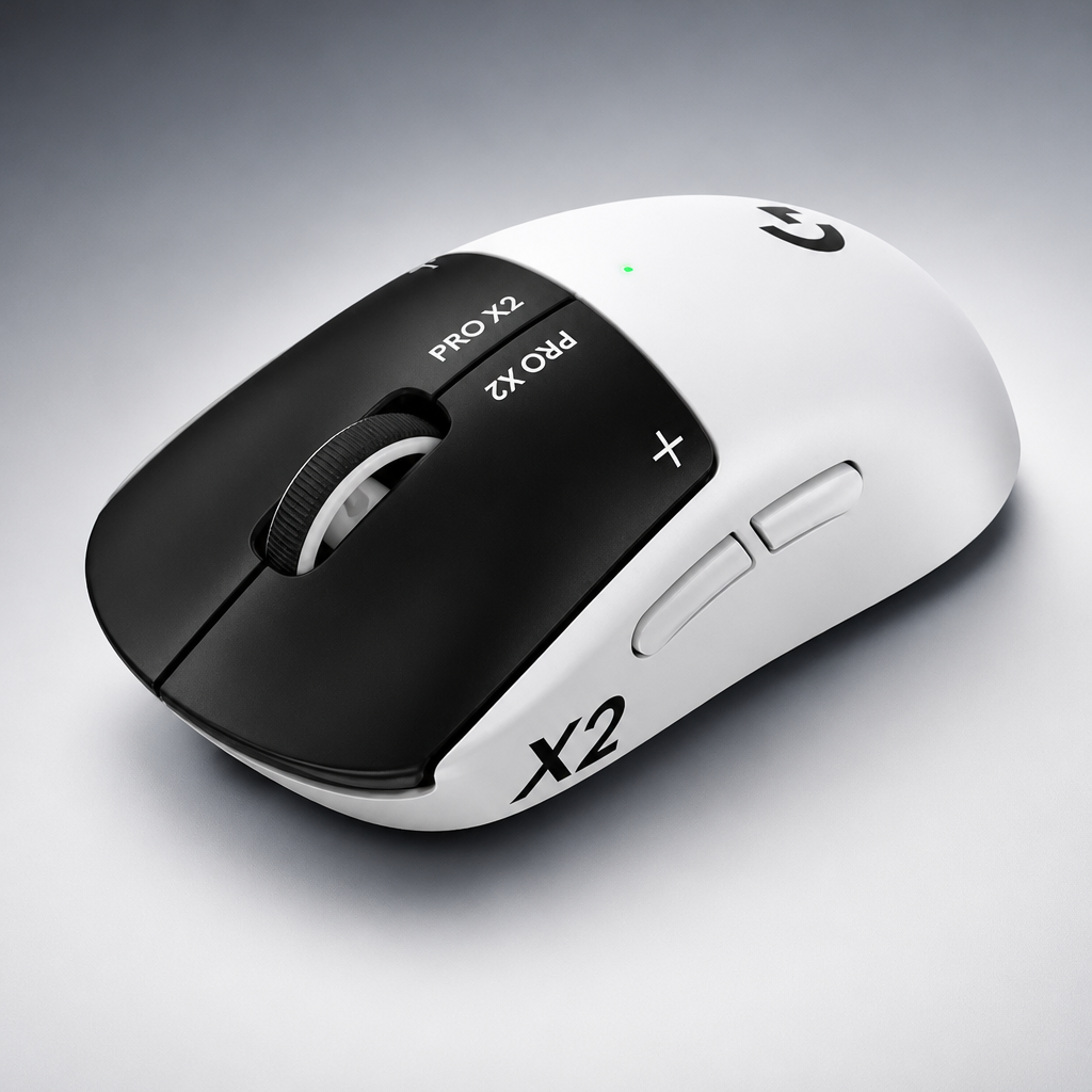 Logitech G PRO X2 SUPERSTRIKE Wireless Gaming Mouse - Black/White