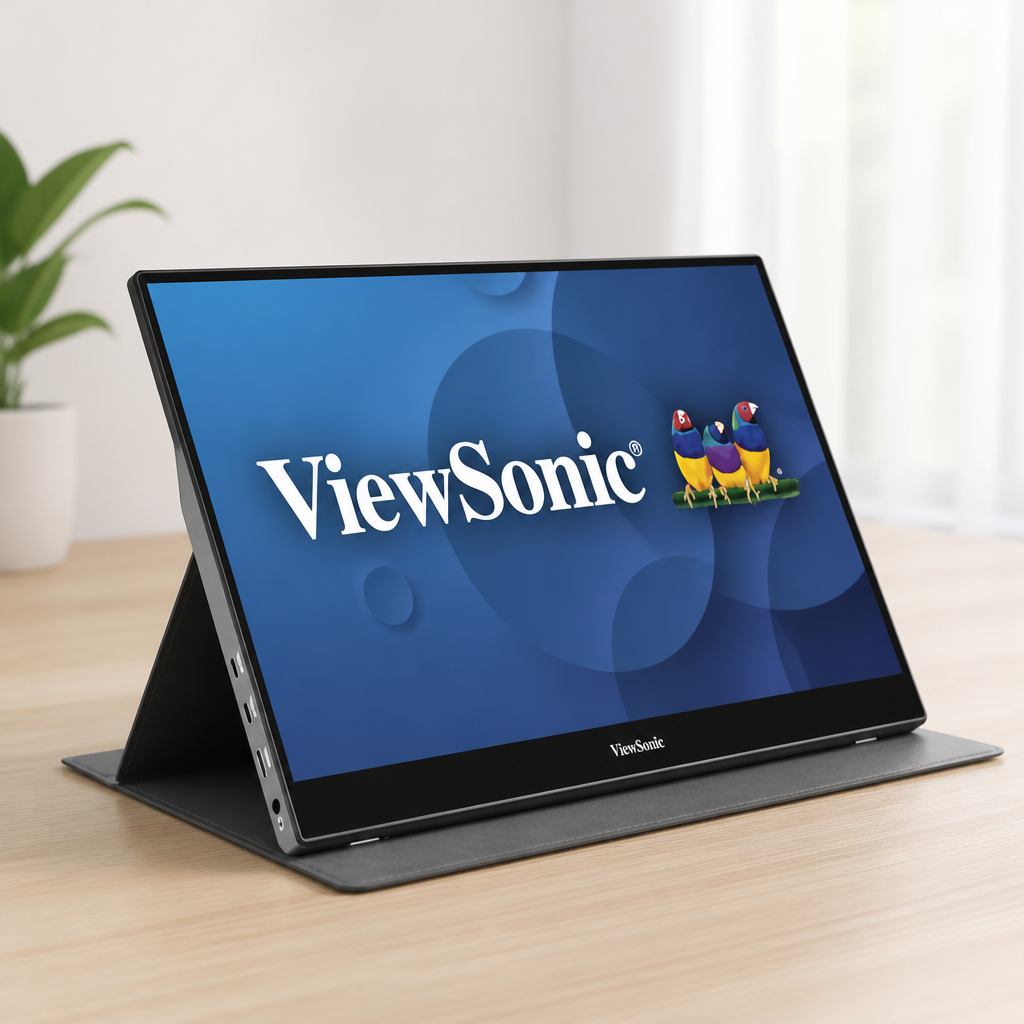 ViewSonic TD1655 15.6 Inch 1080p Touch Screen Portable Monitor, USB C