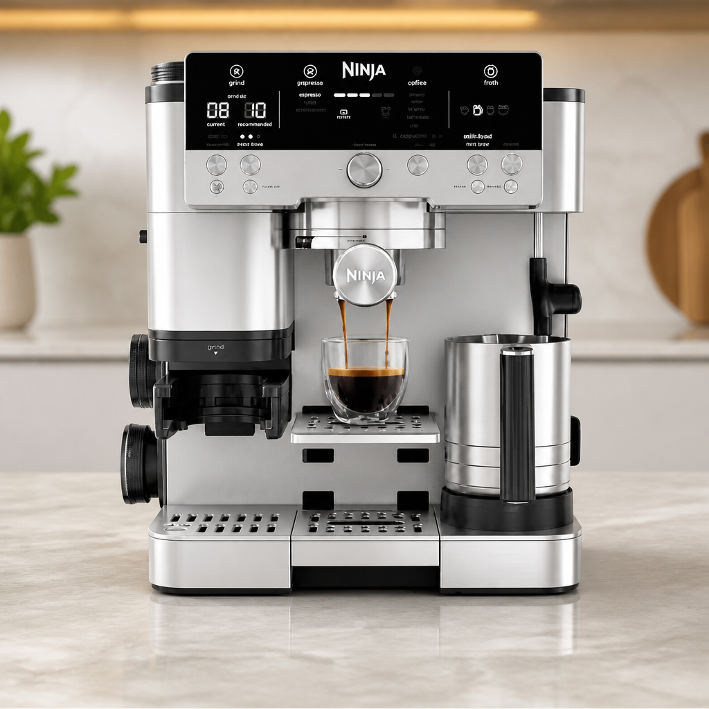 Ninja® Luxe Café Premier 3-in-1 Espresso Machine, Stainless Steel, ES601