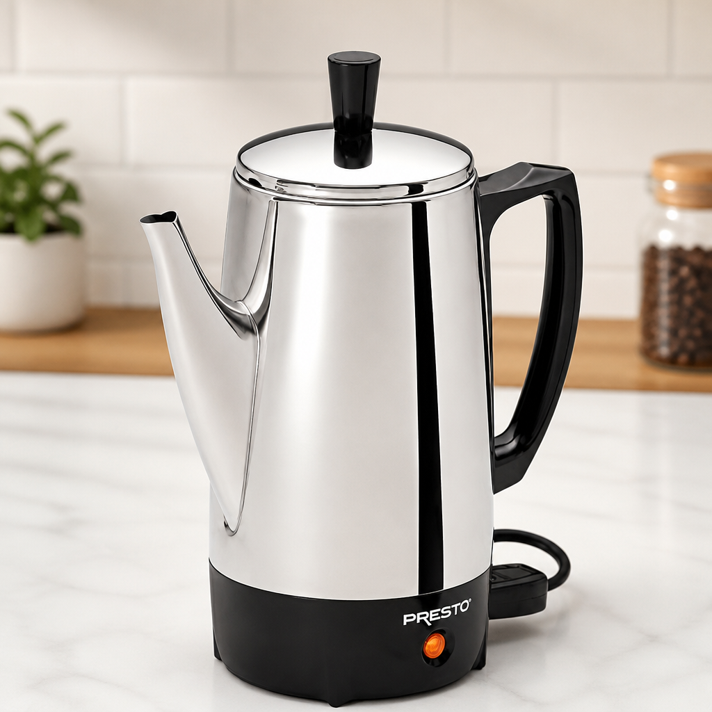 Presto 02822 Stainless Steel 6-Cup Electric Coffee Percolator