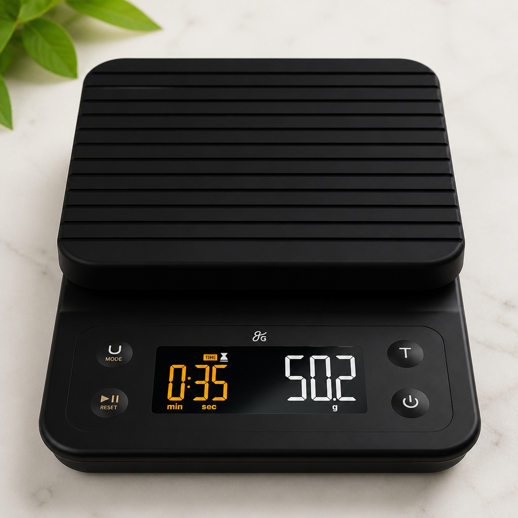Greater Goods Coffee Scale with Timer, 0.1g Precision for Espresso & Matcha